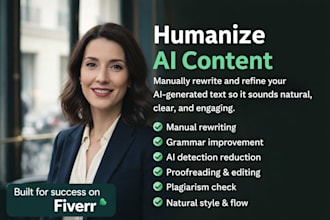 humanize ai content ai content editing rewrite ai content proofreading ai check