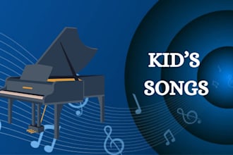 produce and sing nursery rhyme, jingle, children music, and kids songs