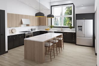remodel 3d kitchen design,house interior realistic rendering,home decor, 2d plan