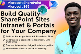 setup mordern sharepoint intranet site portals for businesses and consultant