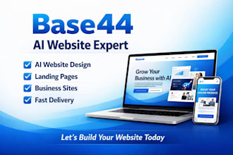 design and build a professional ai website using base44 loveable ai