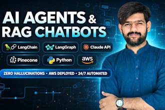 build custom ai agents and rag chatbots using langchain, claude API, and python