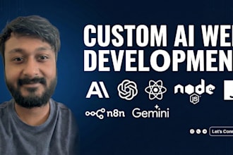 create ai powered website with chatbot