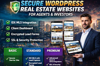 secure wordpress website for real estate agencies