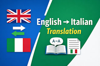translate english to italian manually and professionally