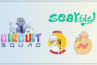 draw custom handmade logo, icon, for gaming, apps and business