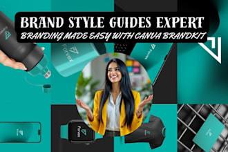 design a professional brand kit logo design brandbook for your visual identity