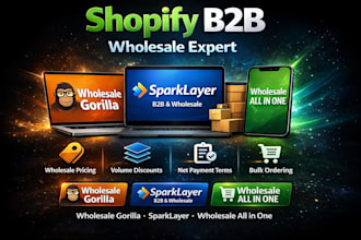 setup shopify wholesale gorilla wholesale all in one sparklayer b2b wholesale