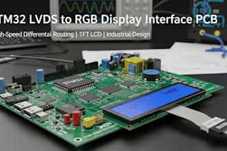 design stm32 based display interface pcb with lvds rgb
