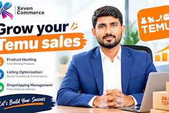 do temu product hunting, listing optimization and dropshipping management