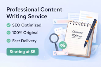 write SEO optimized blog articles for your website