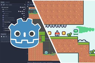 create development godot game using godot game engine for PC web and mobile