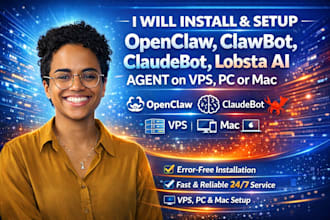 install, setup openclaw, clawbot, claudebot or lobsta ai agent on vps, PC or mac