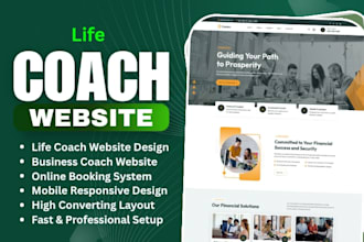 build or rebuild your life coach business coach website and booking website