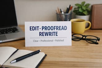 rewrite, edit and improve your text professionally