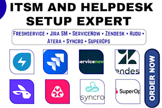 setup freshservice jira service management zendesk atera syncro superops helpdes