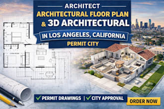 architect architectural floor plan 3d architect in los angeles california permit