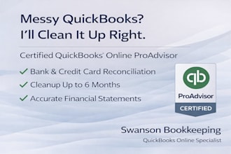 clean up messy quickbooks and fix your books fast certified