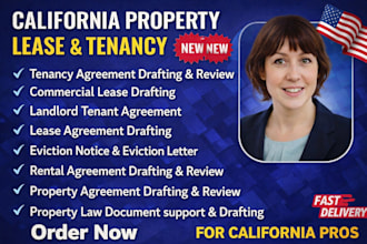 prepare US lease agreement, tenancy agreement, eviction notice, rental agreement