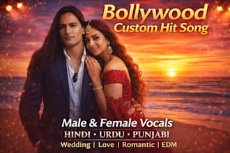 be your bollywood movie star custom hit song original artist male female vocals
