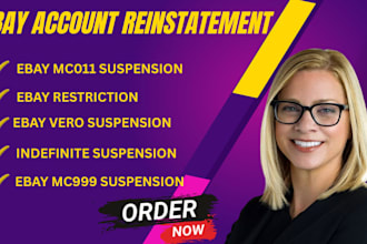 do ebay reinstatement vero suspension mc011 mc999 mc113