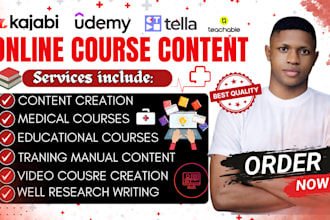 write ebook, online course content, teachable course creation, course curriculum