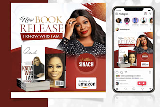do book release or book launch or book signing flyer design