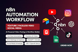 n8n social media n8n youtube automation n8n ai receptionist n8n shopify ai agent