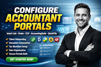 configure accountant portals on intuit link drake portal cch client portal