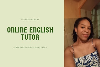 teach and tutor you in englsih