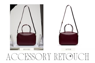 accessories photo retouching and editing