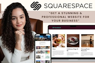 build squarespace website design or redesign squarespace website development