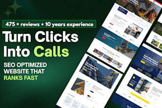 build a home service business website for contractors, plumbers, roofers