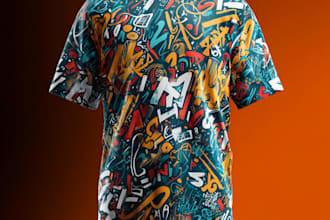 create typography t shirt design and creative design