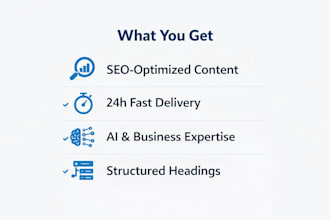 write SEO ai blog posts and business articles in 24 hours