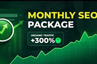 provide complete monthly SEO for google and ai search