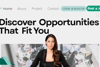 design recruitment website job board job portal hiring staffing agency website