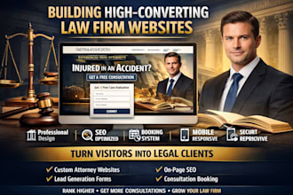 build law firm website, attorney, lawyer website, law firm booking website