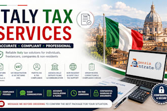 handle italy tax filing, vat compliance, and agenzia entrate support