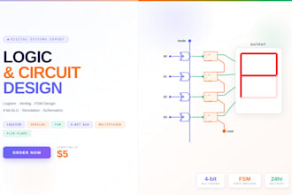 do  logic design, circuit simulation, and logisim projects