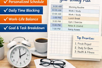 design a strategic weekly life plan tailored to your goals