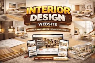 do interior design website, architecture website and remodeling website