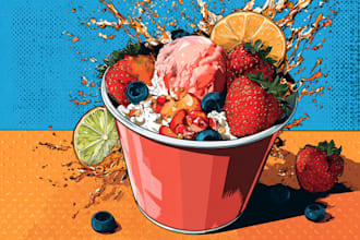 food pop art of your food pop art