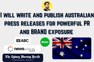 write and publish australian press release for powerful PR and brand exposure