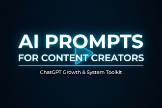 create ai prompts for content creators using chatgpt