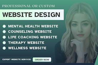 design medical, healthcare, clinic, therapy, counselling and wellness websites