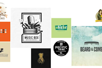 design vintage retro vintage logo with source file