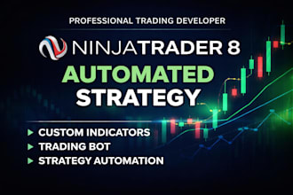 develop a ninjatrader indicator, strategy or trading bot
