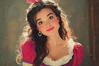 create disney style cartoon artwork from your photo
