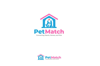 design modern clean pet adoption business logo